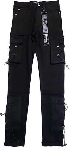 BLACK DENIM Slim Fit Black Jeans
