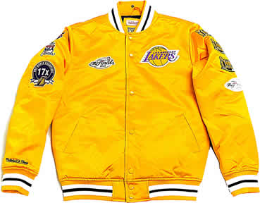 NBA Authentic Los Angeles Lakers 2010 Finals Jacket (Yellow)